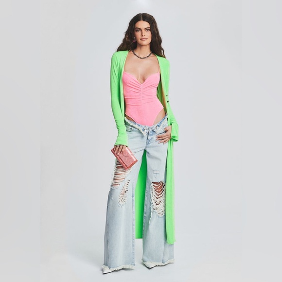 Ser.o.ya Ollie Low rise, wide leg jeans 24 Skylight - Picture 6 of 10